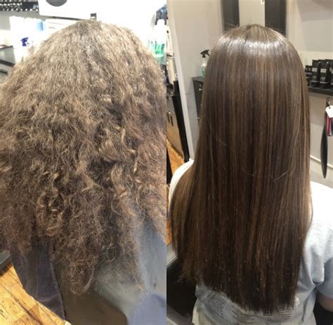 Before and After Brazilian Blowout created by Cara at Sulimay’s Manayunk Location. - Sulimay's ...