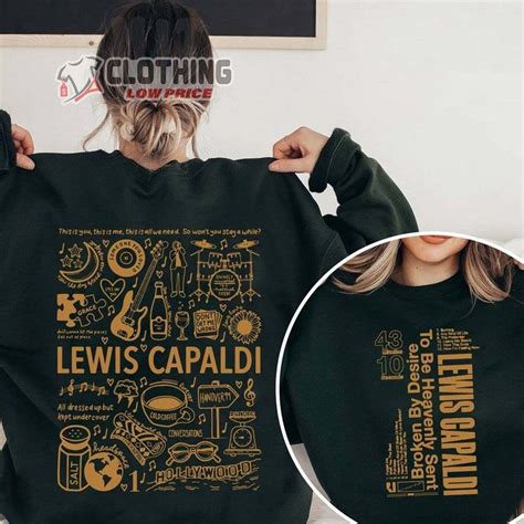 Lewis Capaldi Music Tour 2023 Tickets Merch Lewis Capaldi Album Shirt ...