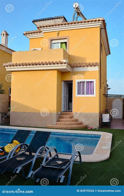 Beautiful Villa with Pool in Spain Stock Photo - Image of luxurious ...