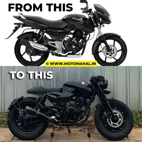 Modified Bajaj Pulsar 150 into a Cafe Racer