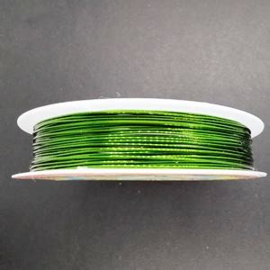 0.3mm Copper Wire-Green - www.thesouthamptonbeadshop.co.uk