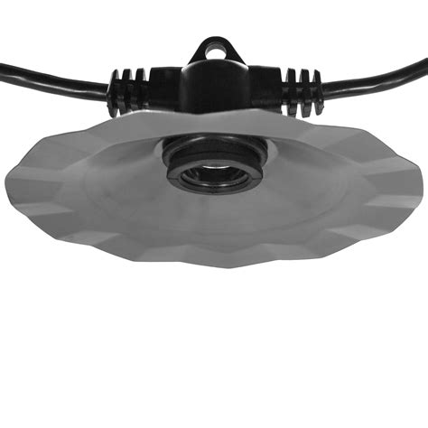 Outdoor Patio String Lights - 35' E26 Commercial Patio Light Stringer, SJTW Black Wire, 60" Spacing