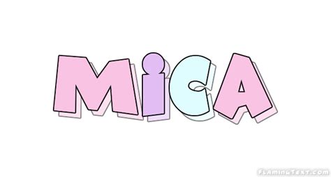 Mica Logo | Free Name Design Tool from Flaming Text