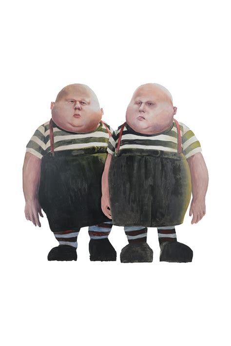 Giant 2D Tweedle Dum and Tweedle Dee Character set - Chordiem