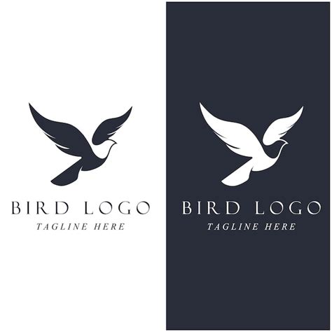 Premium Vector | Set of creative bird logo with slogan template