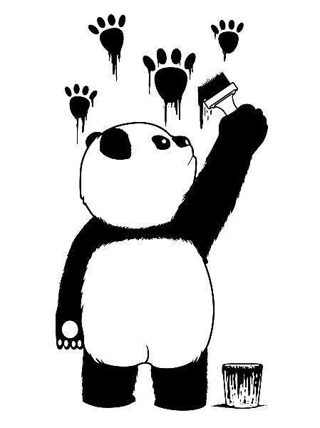 Panda paws | Panda art, Panda drawing, Panda