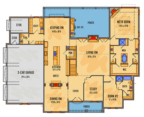 5 Bedroom Home Plan Five Bedroom Florida House Plan October 2024 ...