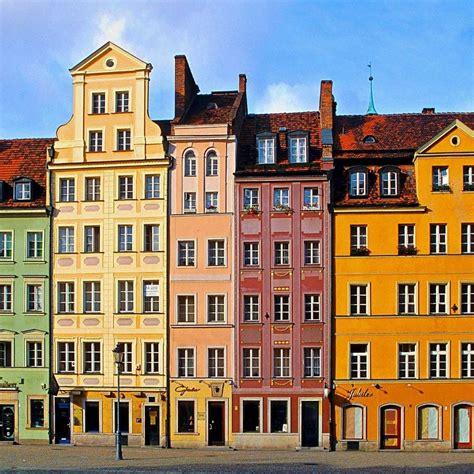 Polish architecture colorful buildings window | Poland Buildings ...