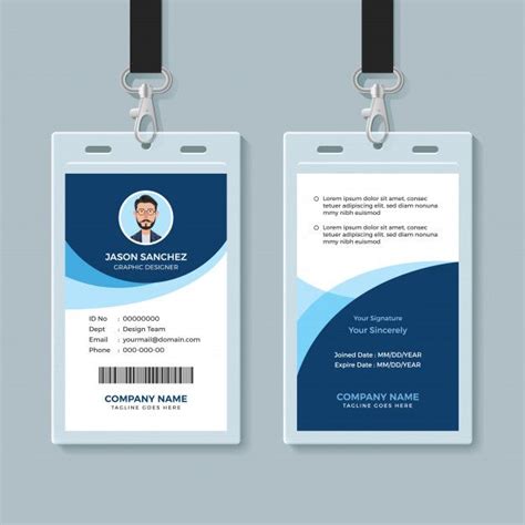 Corporate Id Card Design Vector - Kesan Korporat