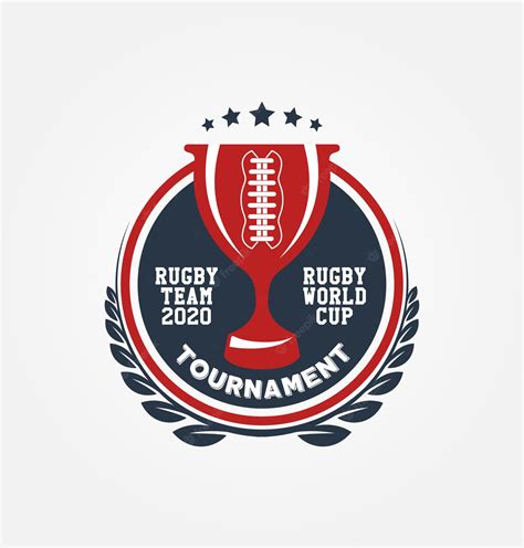 Premium Vector | Rugby world cup logo sport design