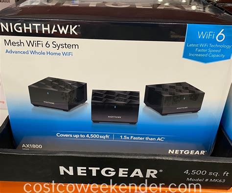 Netgear Nighthawk Mesh WiFi 6 System | Costco Weekender