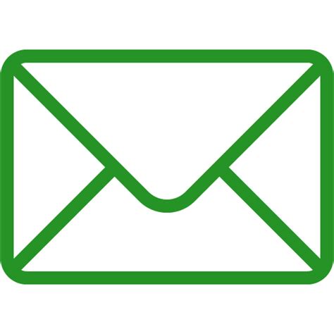 Green email 5 icon - Free green email icons