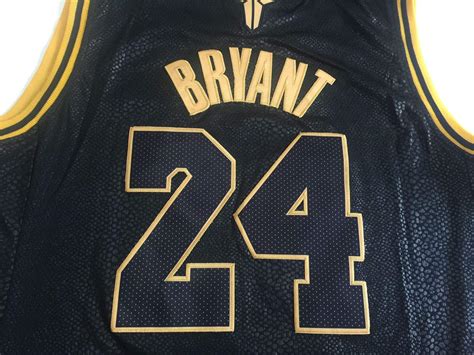 Mens LA Kobe Mamba Snakeskin Bryant Jersey #24 Black Jerseys Fan Shop