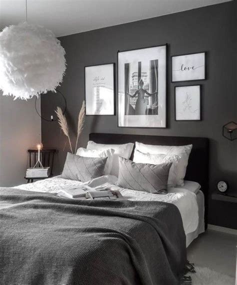 12 Grey Bedroom Ideas for a Neutral Classic Vibe | Grey bedroom decor, Black bedroom decor ...