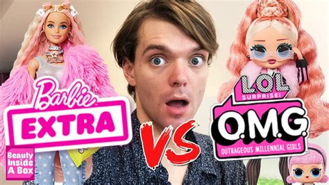 Barbie Extra VS LOL Surprise OMG! Doll Comparison & Review! - YouTube