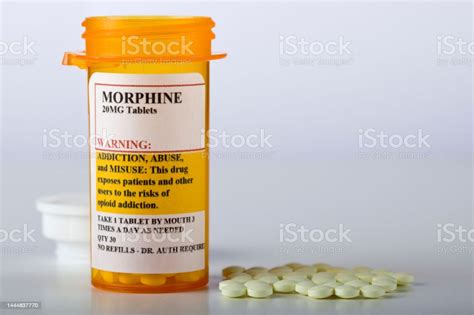 Dangerous Prescription Drug Morphine Stock Photo - Download Image Now - Morphine - Drug, Capsule ...