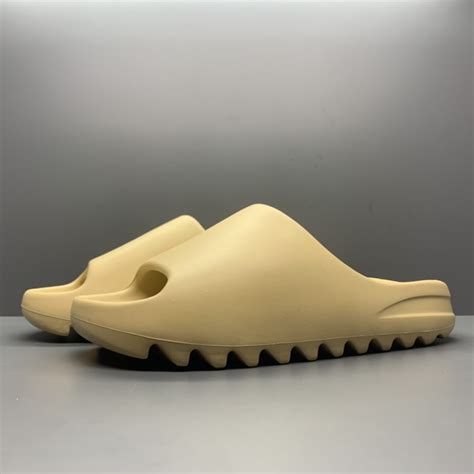 Yeezy Slides 'Desert Sand' - SneakerCool.com