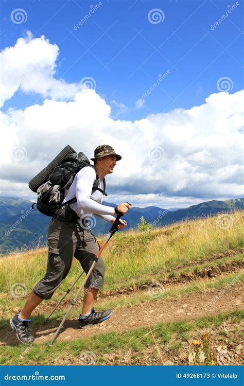 Summer Hiking in the Mountains. Stock Image - Image of exploration, beautiful: 49268173