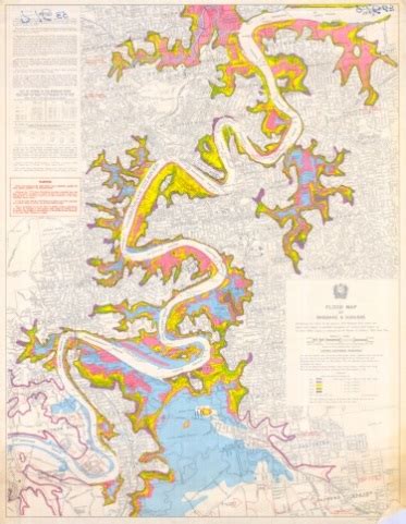 Brisbane flood map, 1974 | Queensland Historical Atlas