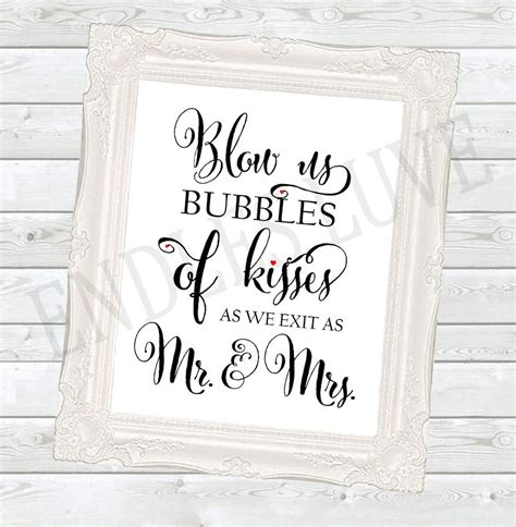 Bubbles Sign Bubbles Wedding Sign Wedding Bubbles by EndlessLuve