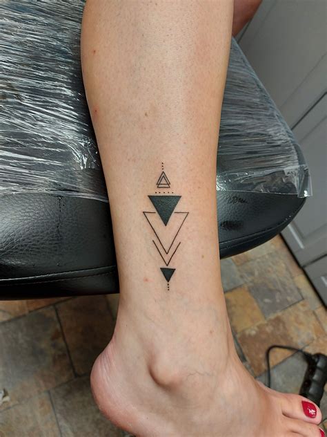 Triangle tattoo | Flower leg tattoos, Tattoos, Tattoos with meaning