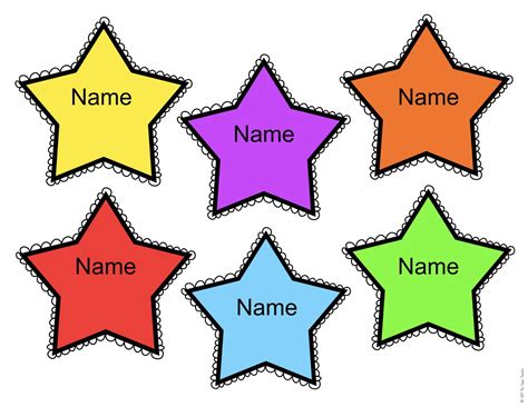 FREE Editable Star Name Tags - The Super Teacher | Actividades ...