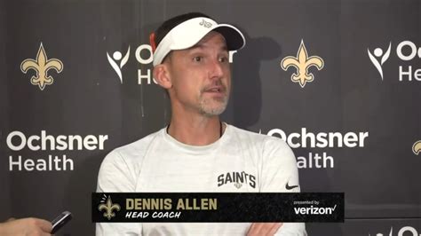 Saints Rookie Minicamp 2022: New Orleans Saints Head Coach Dennis Allen ...