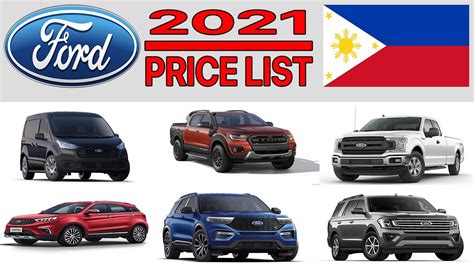 Ford Cars List Of Names Ford Car Price List In Philippines 2021