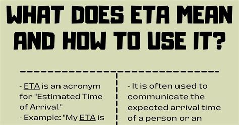 ETA Meaning: What Does ETA Stand For and Mean? • 7ESL