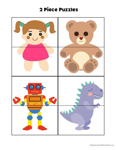 28 Printable Puzzles for Toddlers and Preschoolers (PDF) - Empowered ...