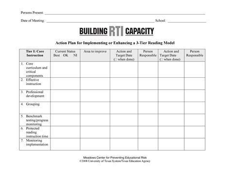 45 Free Action Plan Templates (Corrective, Emergency, Business)