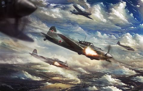 WW2 Aviation Art Wallpaper - WallpaperSafari