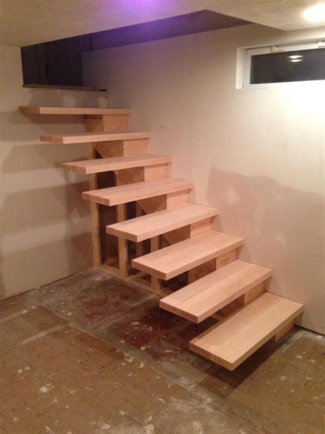 installed-floating-stairs - Handy Father, LLC