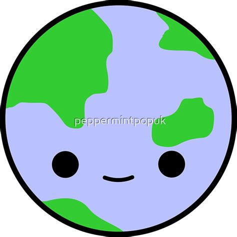 "Cute earth and stars" Stickers by peppermintpopuk | Redbubble