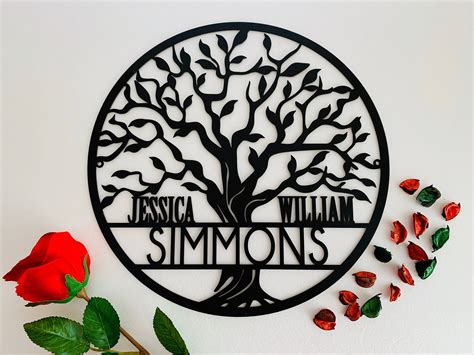 Personalized Tree of Life Metal Sign Custom Family Last Name | Etsy | Housewarming gifts for ...