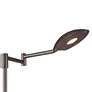 Possini Euro Eliptik Bronze Swing Arm LED Floor Lamp - #96F38 | Lamps Plus