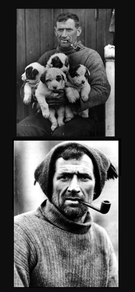 Irish Antarctic explorer Tom Crean with his pups, Feb 1915 : OldSchoolCool