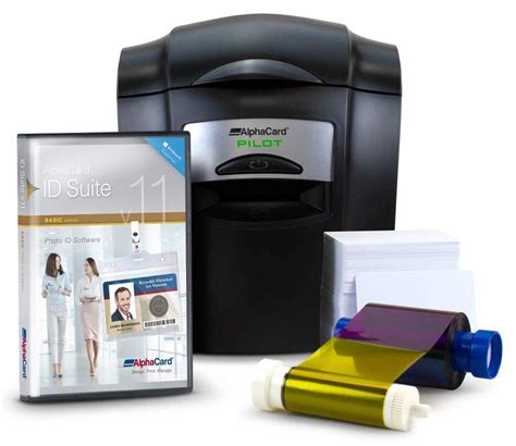 Buy Complete AlphaCard ID Card Printer Bundle: AlphaCard Pilot ID Printer, AlphaCard ID Software ...