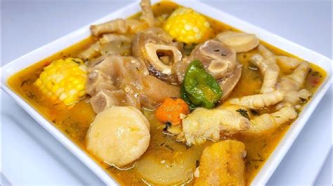 chicken foot & cow foot soup | recipe guyanese style #chickenfootsoup - YouTube