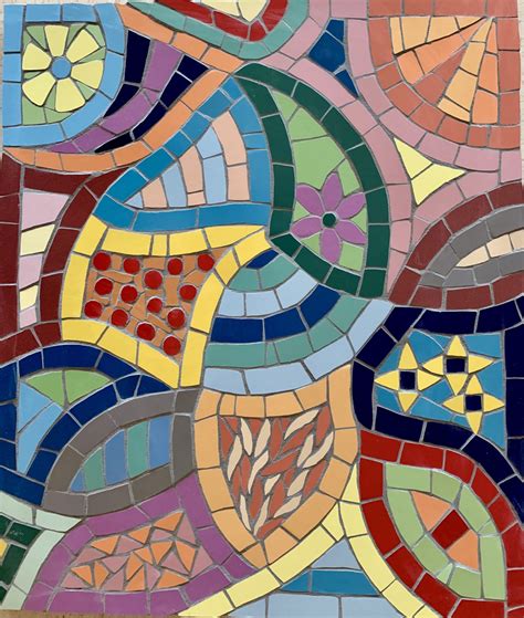 Pattern Mosaic Paving Stone – Felicity Ball mosaics