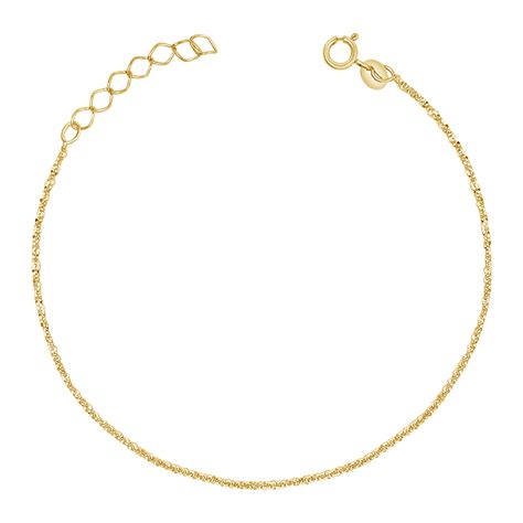 14K Gold Glimmer Chain Bracelet – Baby Gold