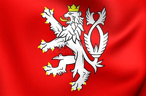 Flag of Bohemia Coat of Arms, Czech Republic. Stock Illustration - Illustration of czech, seal ...