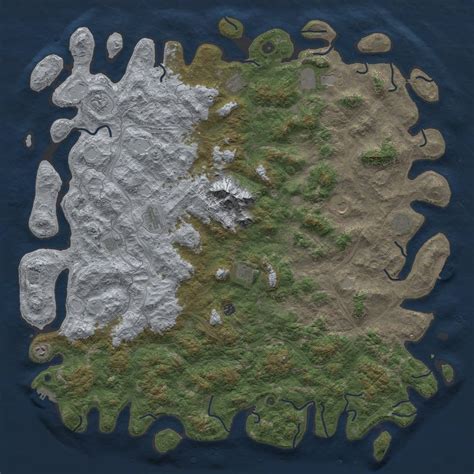 Procedural Map :: Rust Map :: Just-Wiped