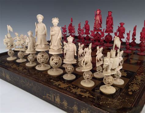 Ivory-chess-set-figural-Cantonese-puzzle-ball-5663_1_5663.jpg (2287×1784) | Chess | Pinterest