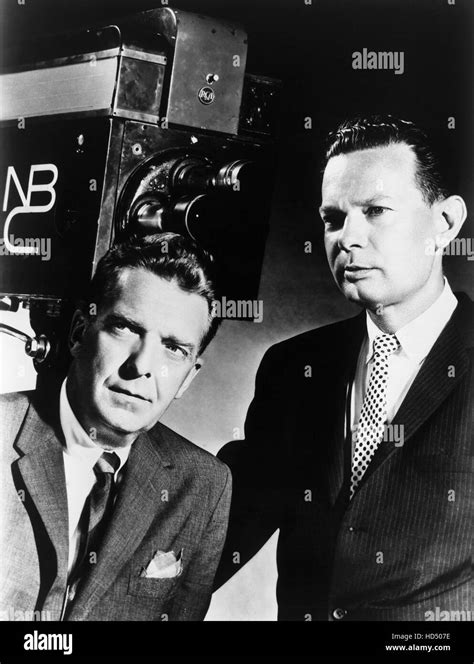 THE HUNTLEY-BRINKLEY REPORT, Chet Huntley, David Brinkley (ca. 1963), 1956-70 Stock Photo - Alamy