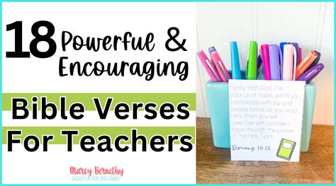 18 Powerful and Encouraging Bible Verses For Teachers