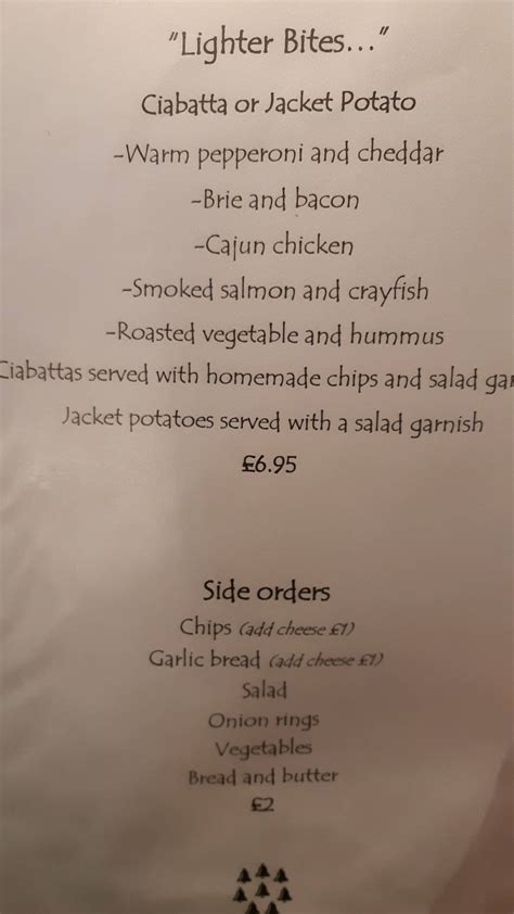 Menu at The Eight Bells pub & bar, Abbotsley, High St