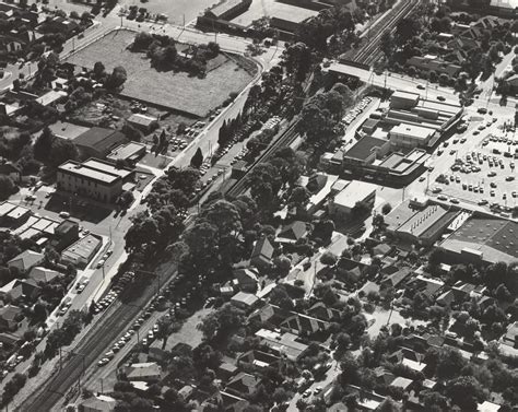 Aerial photograph of Mount Waverley Railway Station with S… | Flickr