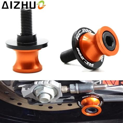 For KTM RC 200 Motorcycle Accessories 10 mm Swingarm Slider Spools ...