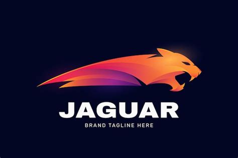 Free Vector | Gradient jaguar logo design